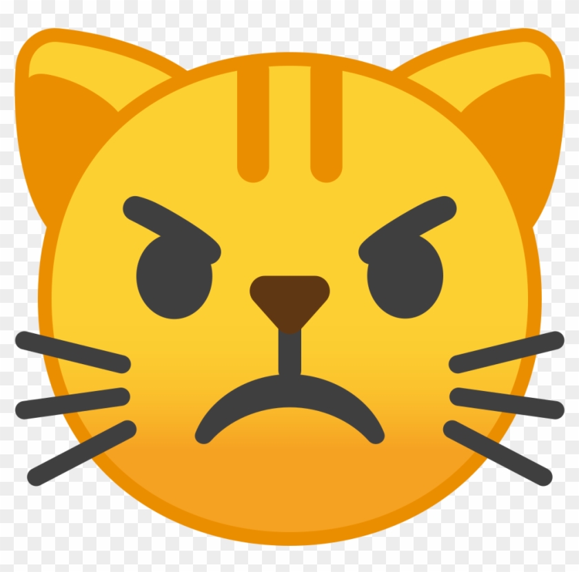 Noto Emoji Oreo 1f63e - 😼 Emoji Clipart #4980912