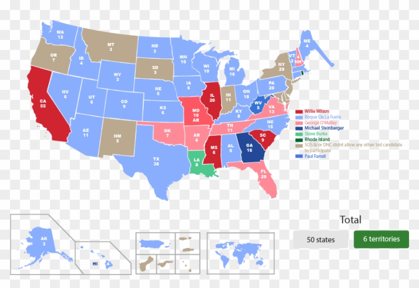 Mapa Roque Junio - Swing States 2020 Map Clipart #4980977