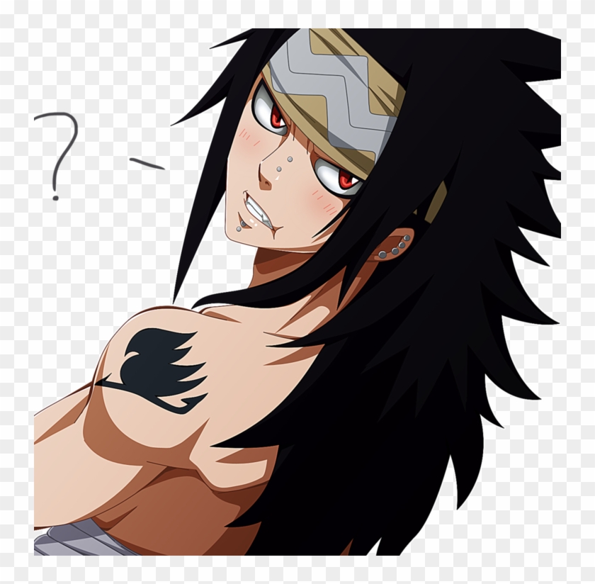 Gajeel Redfox - Fairy Tail Gajeel Blush Clipart