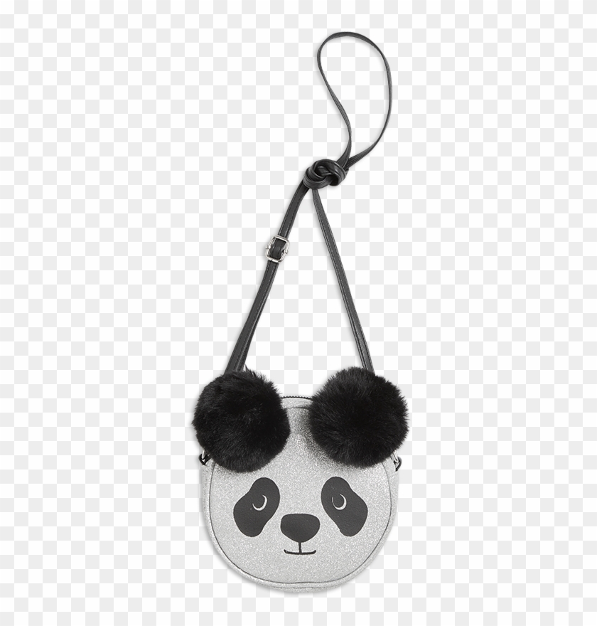 Glitter Panda Bag Black - Earrings Clipart