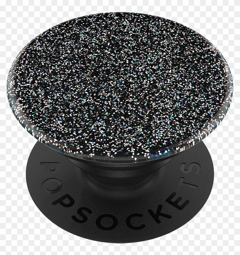 Glitter Black - Twist Black Aluminum Popsocket Clipart