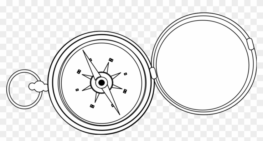 Brújula Dibujo Para Colorear Clipart