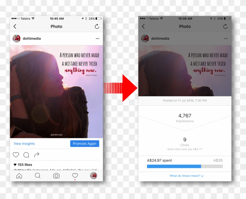 How To Create Instagram Ads Within The Instagram App - Create Instagram Ads On App Clipart