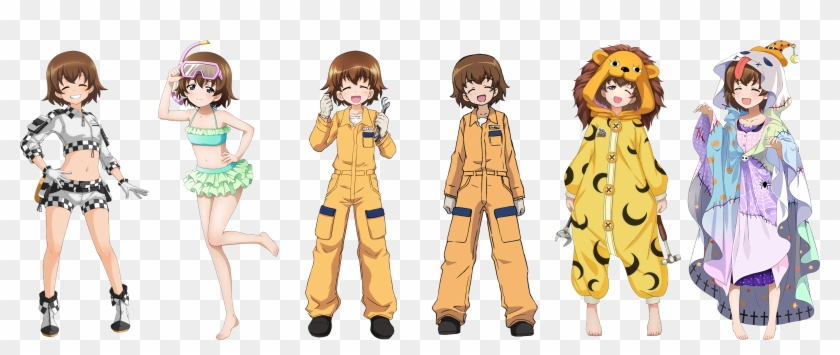 Girls Und Panzer Tsuchiya Bikini Pajama Swimsuits Transparent - Cartoon Clipart