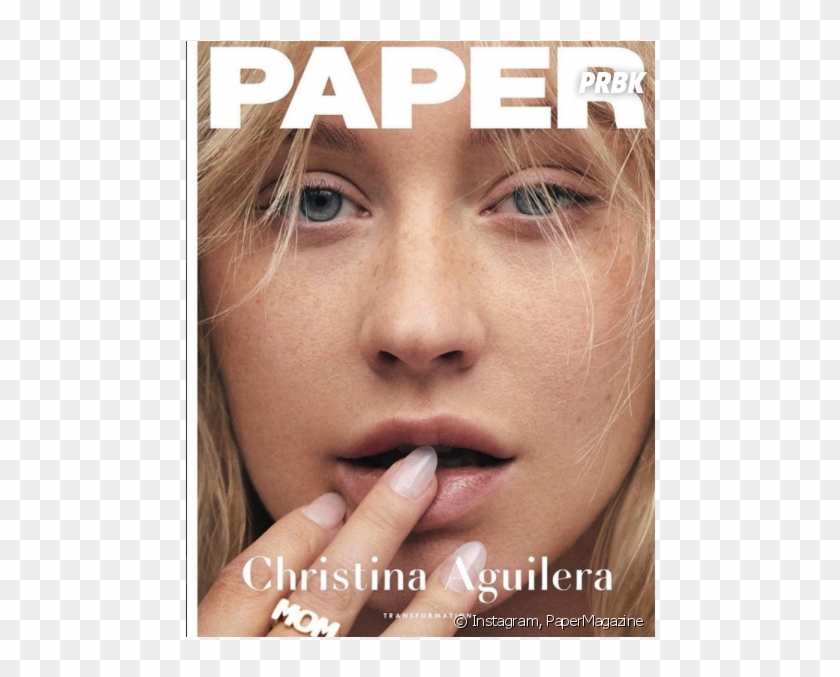 Christina Aguilera Se Dévoile Au Naturel Pour Paper - Girl Clipart