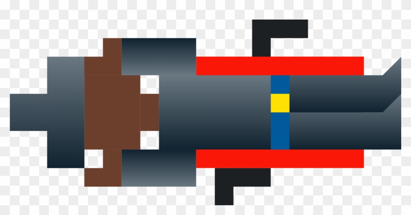 Pixel Art Firearm American Frontier Gun - Graphic Design Clipart