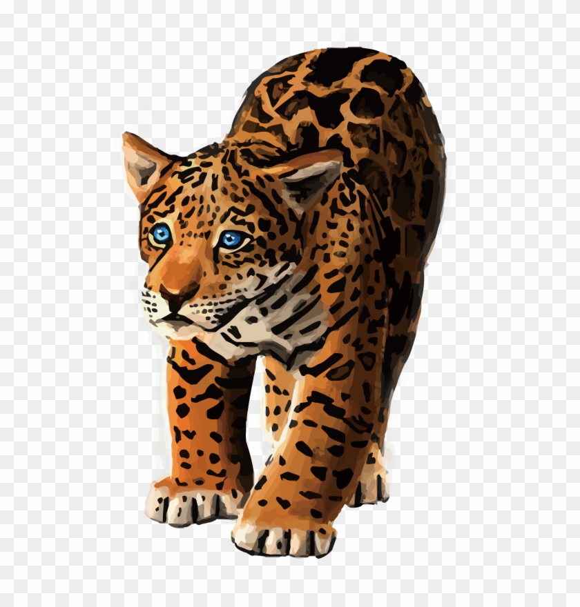 Jaguar Tiger Black Panther Cheetah Transprent Png - African Leopard Clipart