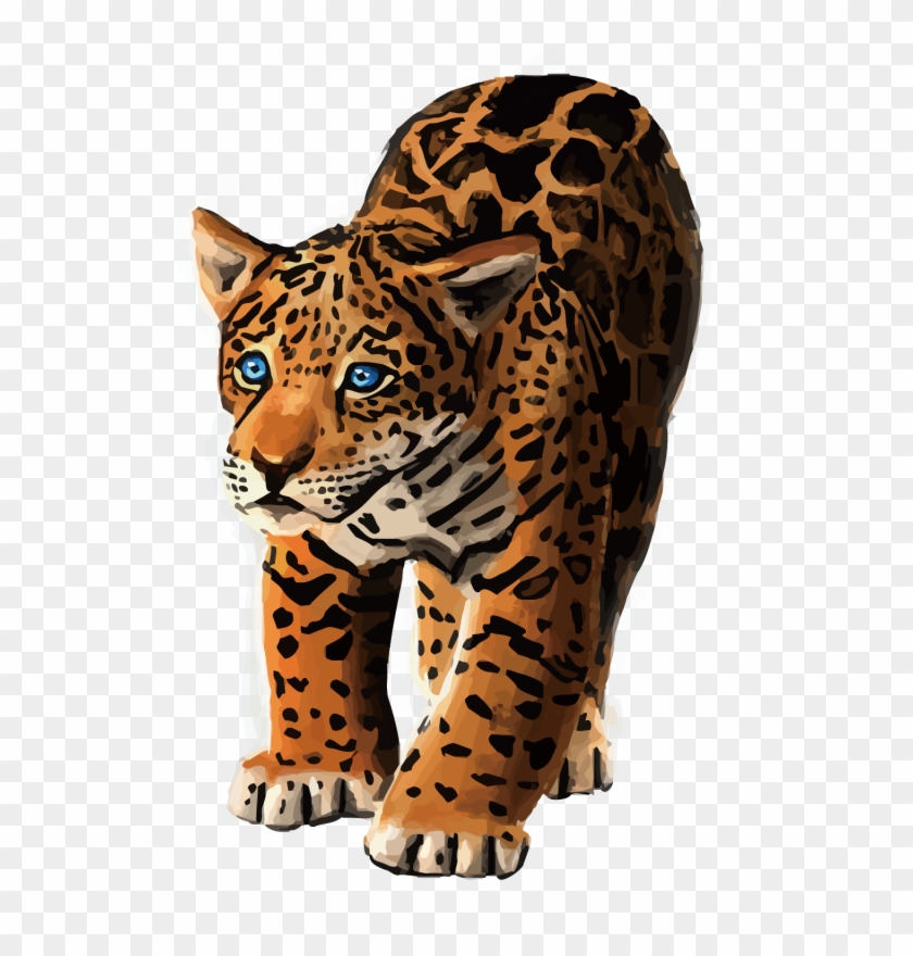 Jaguar Tiger Black Panther Cheetah Transprent Png - African Leopard Clipart #4983382