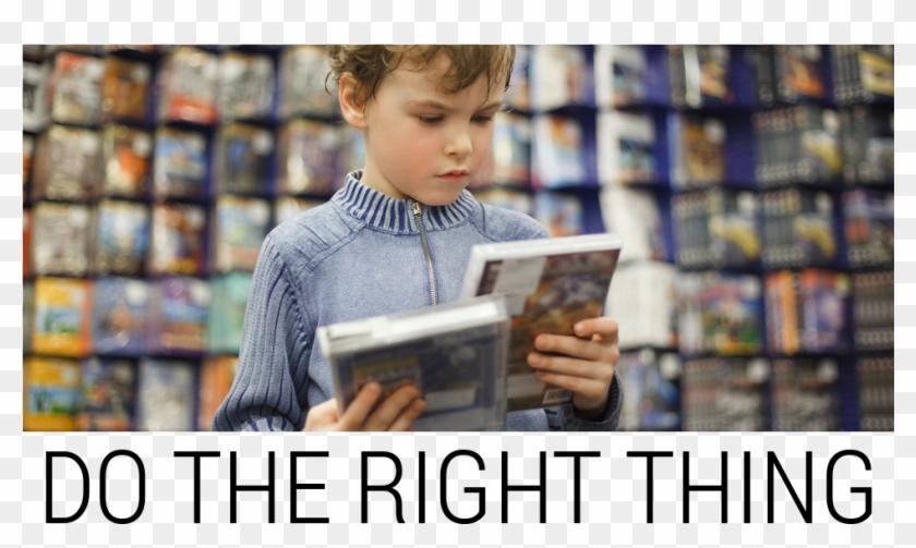 1 - Buying A Video Game Clipart #4983423