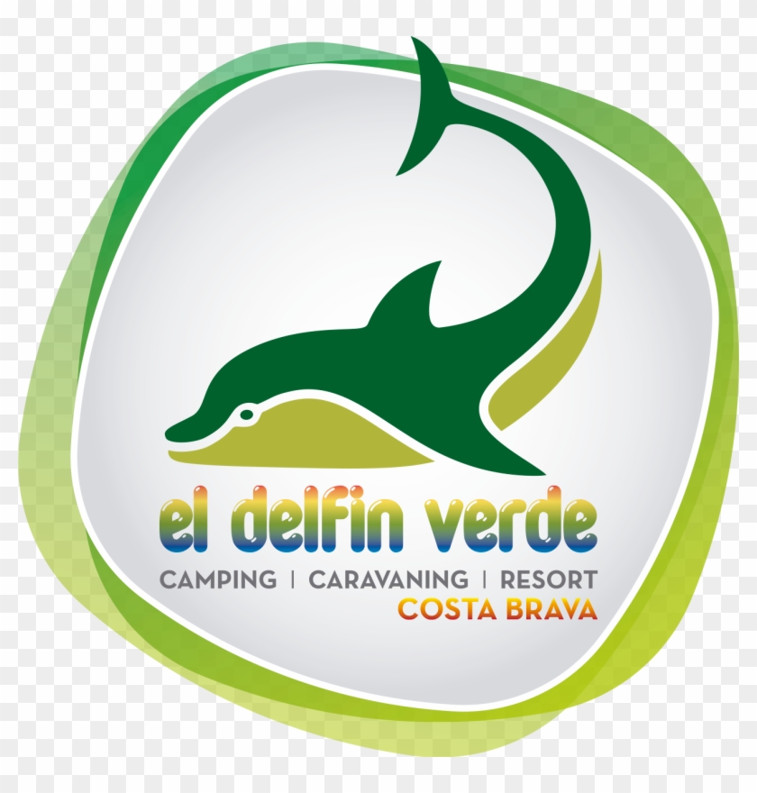 Camping El Delfin Verde Logo Clipart