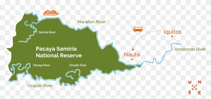 Delfin I Itinerary - Pacaya Samiria National Reserve Map Opwall Clipart #4983652