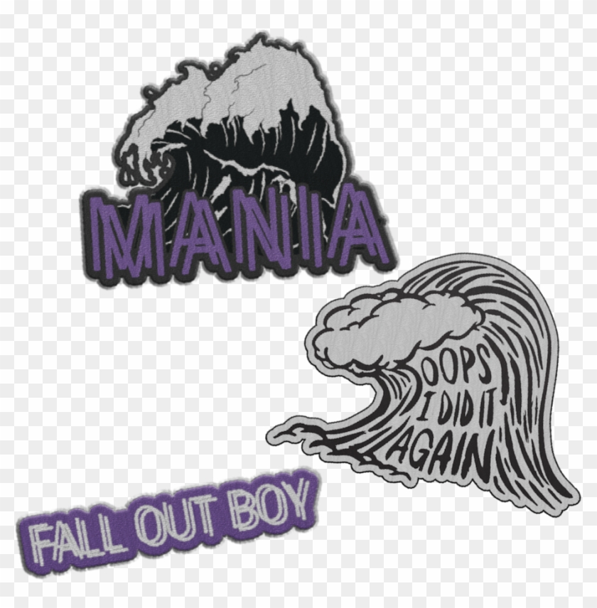 M A N I A Patches - Fall Out Boy Mania Patches Clipart #4983681