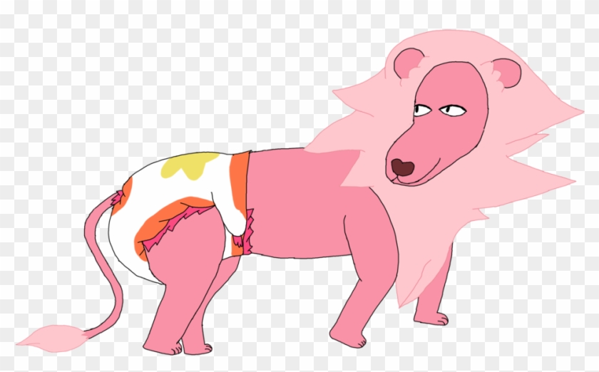 Cute Steven Universe Lion Fan Art - Steven Universe Pink Diamond Ship Clipart #4984125