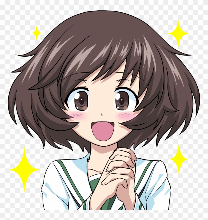 Anime,аниме,shimada Chiyo,girls Und Panzer,ガールズ&パンツァ, - Cartoon Clipart