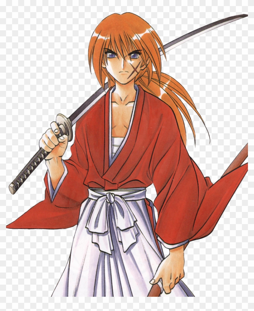 Himura2-1 Cool Anime Guys, Rurouni Kenshin - Kenshin Himura Png Clipart #4984252