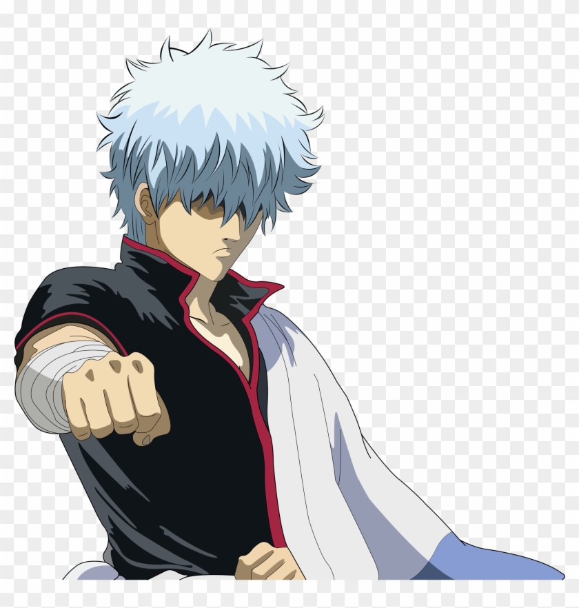 Anime ~gintoki Sakata Vs Rurouni Kenshin~ ~who Would - Gintoki Png Clipart #4984645