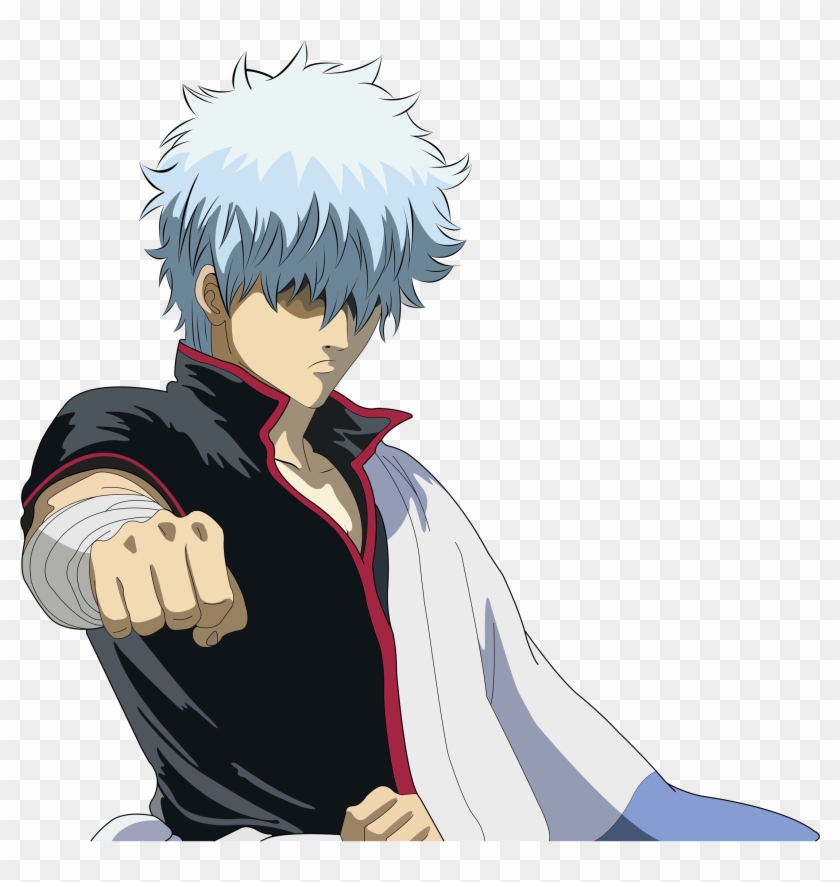 Anime ~gintoki Sakata Vs Rurouni Kenshin~ ~who Would - Gintoki Png Clipart