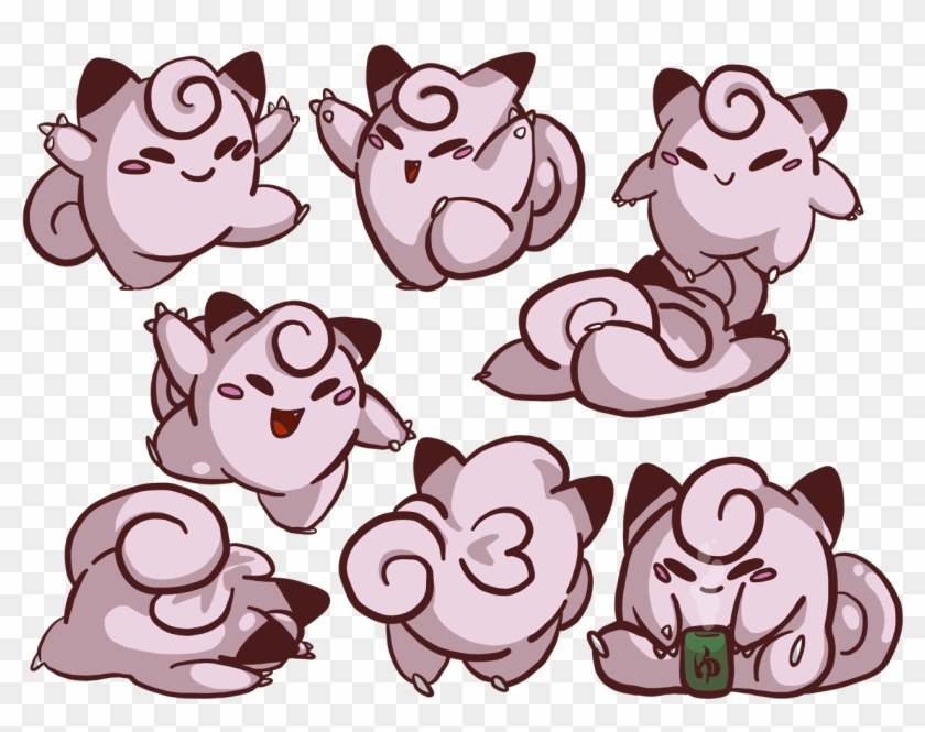 Clefairy Doodles I'm Working On My Redbubble Shop, - Cartoon Clipart #4985139