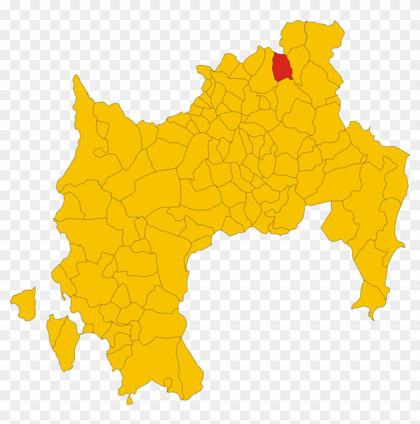 Map Of Comune Of Villanova Tulo Clipart #4985181