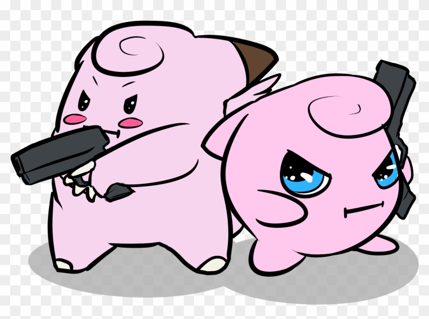 Fairies With Guns By Anarchie - Cartoon Clipart