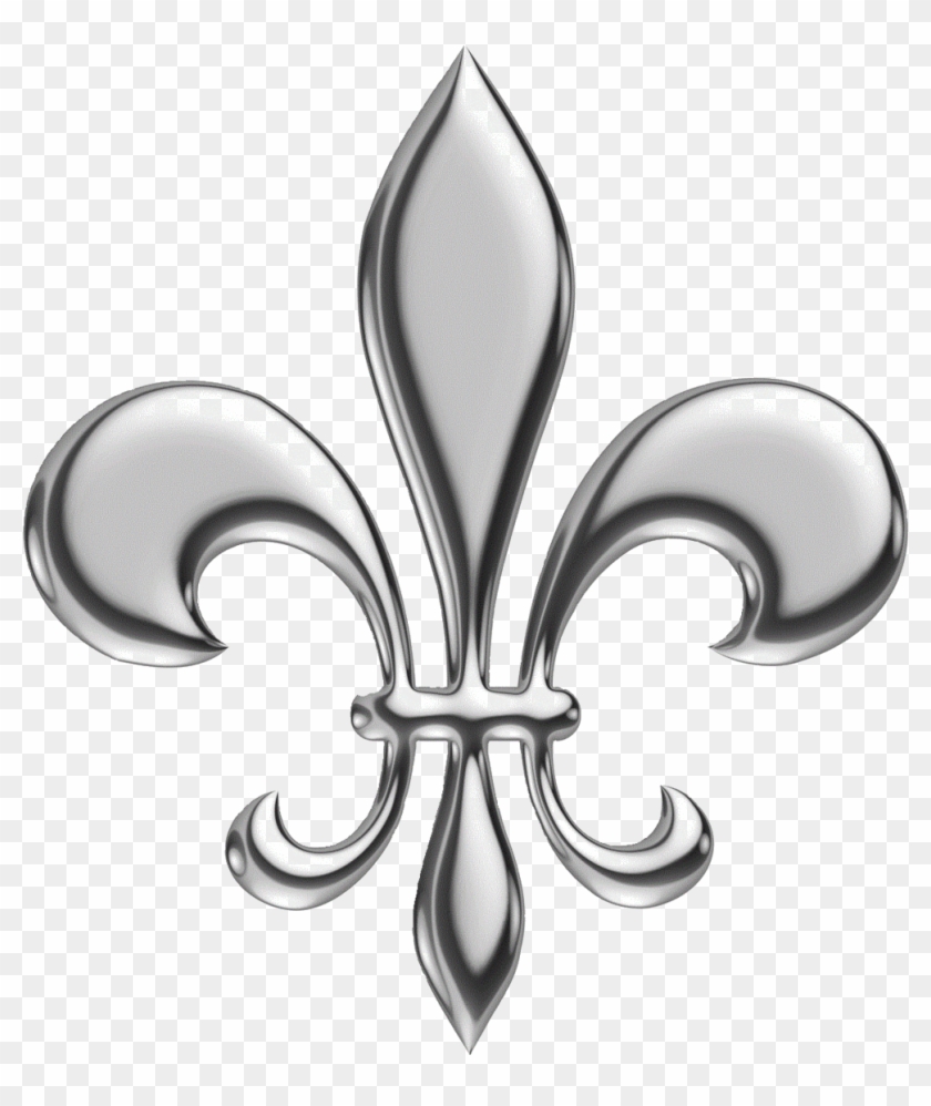 Fleur De Lys Png - Fleur De Lis Metallic Clipart #4985405