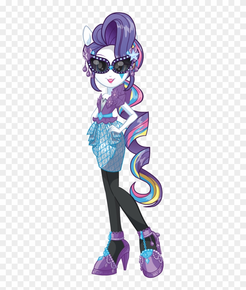 Mlp Eg2 Rainbow Rocks Rarity New Look 2 By Ytpinkiepie2 - Rainbow Rocks Rarity Png Clipart #4985890