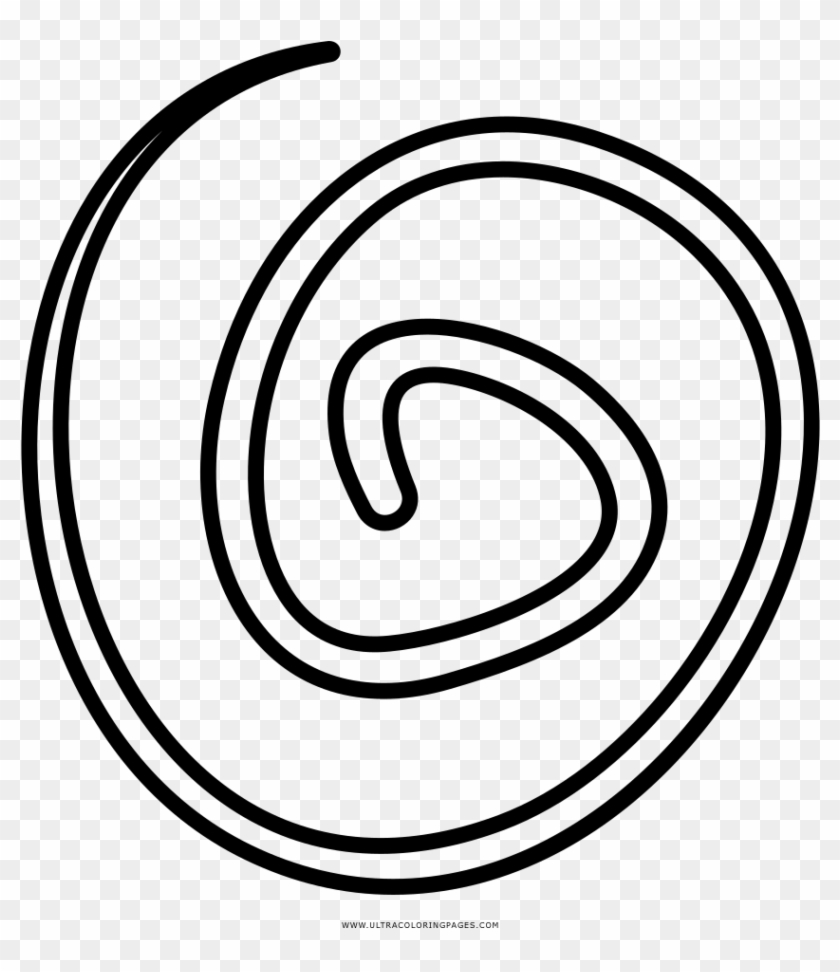 Spiral Coloring Page - Circle Clipart