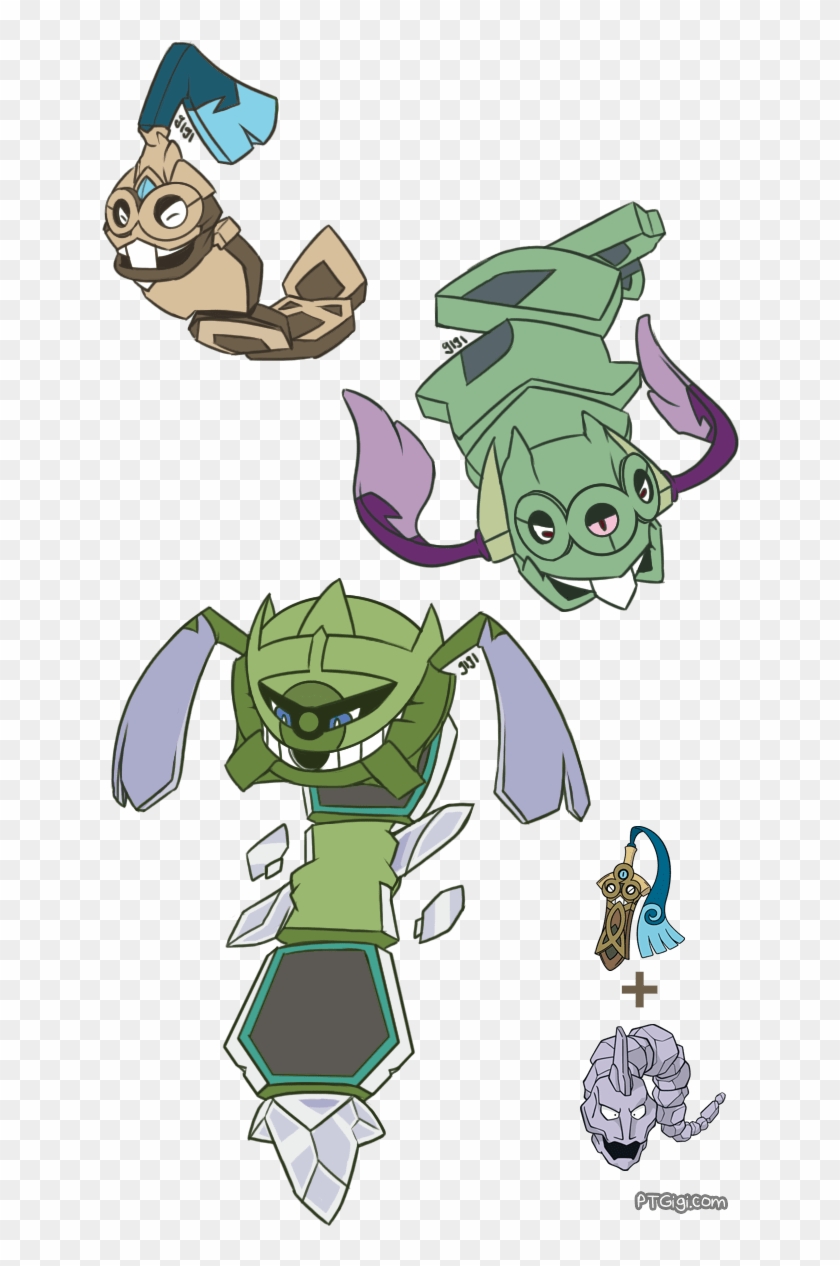 Onix - Honedge Pokemon Fusion Clipart