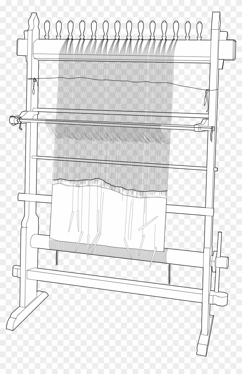 File - Tapestry Loom - Svg - Loom Cartoon Clipart
