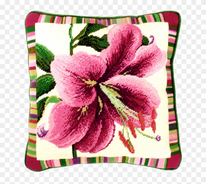 Garden Flowers Lily Tapestry Cushion Kit Tf2 - Cross-stitch Clipart #4988069