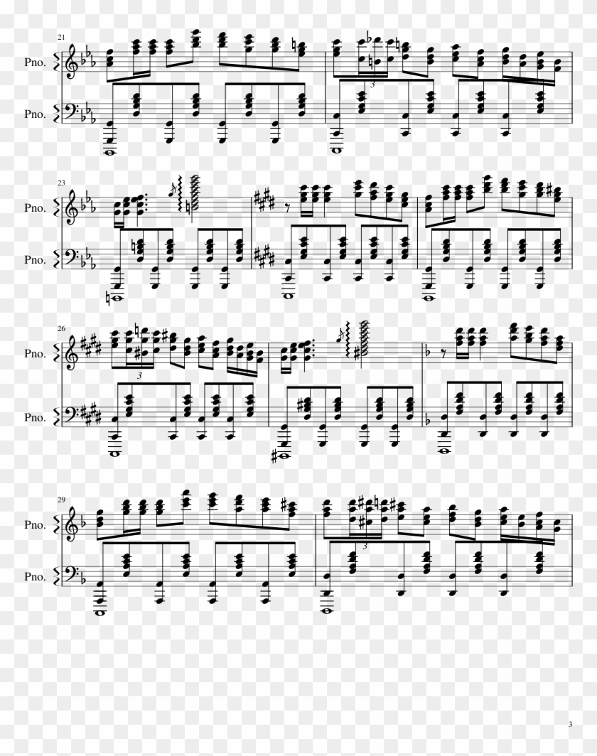 Great Sword Of Lightning Sheet Music Composed By Nathan - Tenor Steel Pan Music Clipart