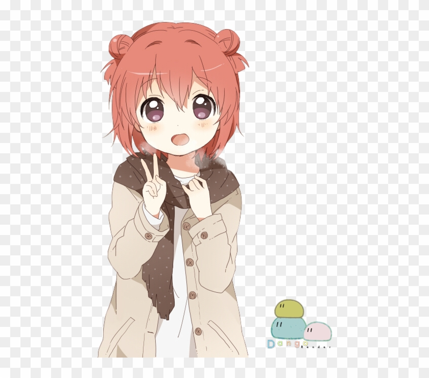 Akaza Akari In Winter Coat - Cute Akari Yuru Yuri Clipart #4988546