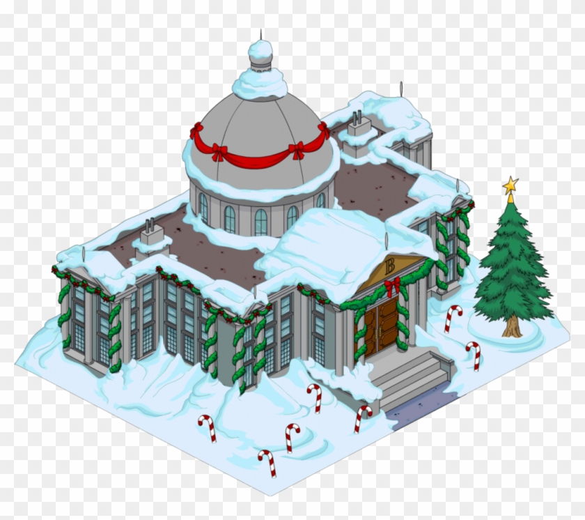 Christmas Burns Manor - Illustration Clipart