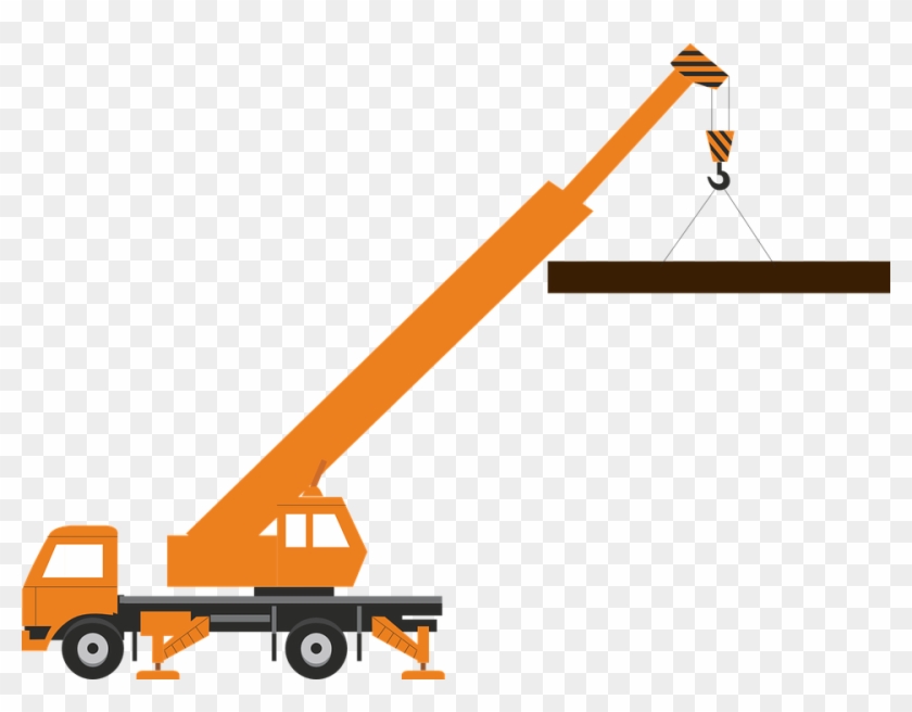 Large Load Crane Construction Industry Build - Construction Crane Clip Art - Png Download #4989382