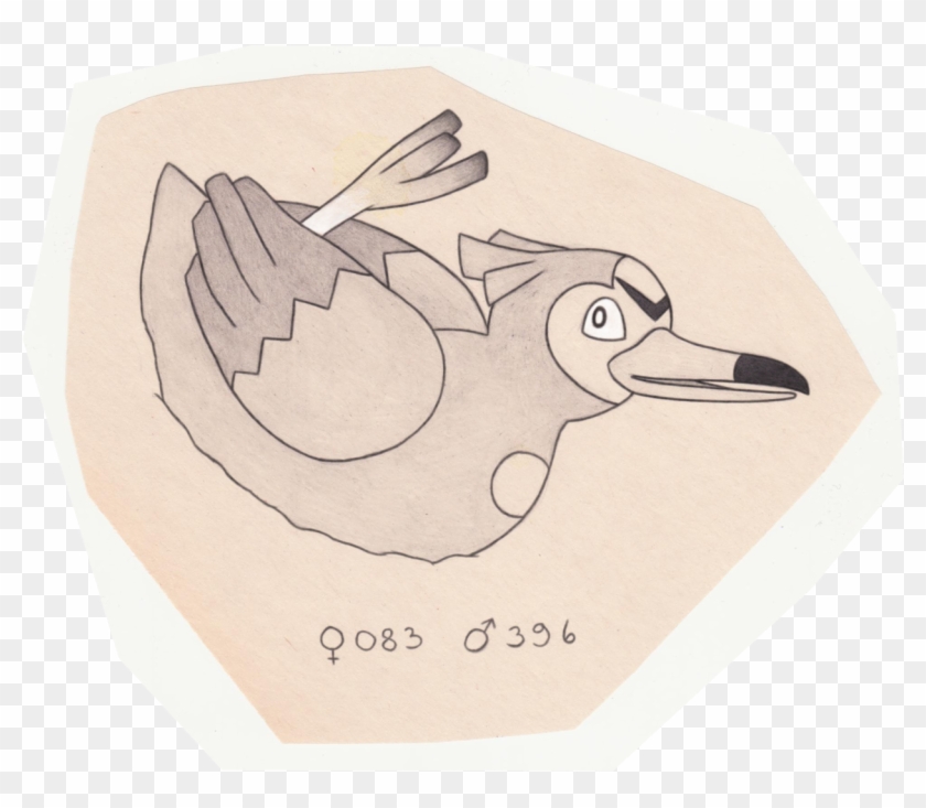 Wild Duck Pokemon - Sketch Clipart