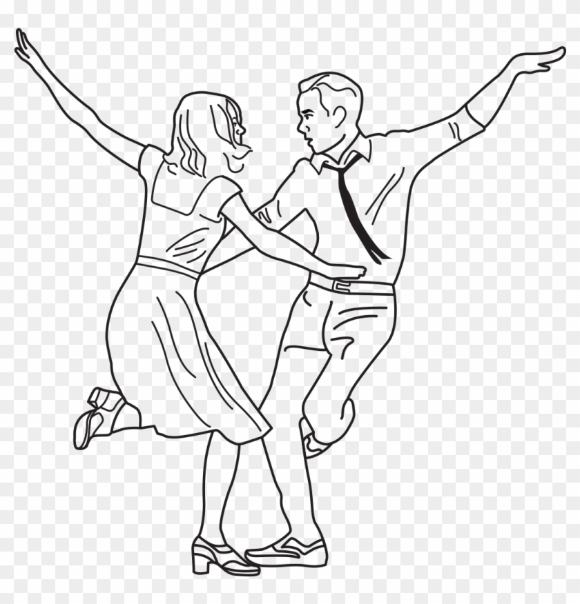 La La Land Icon - Line Art Clipart #4990140