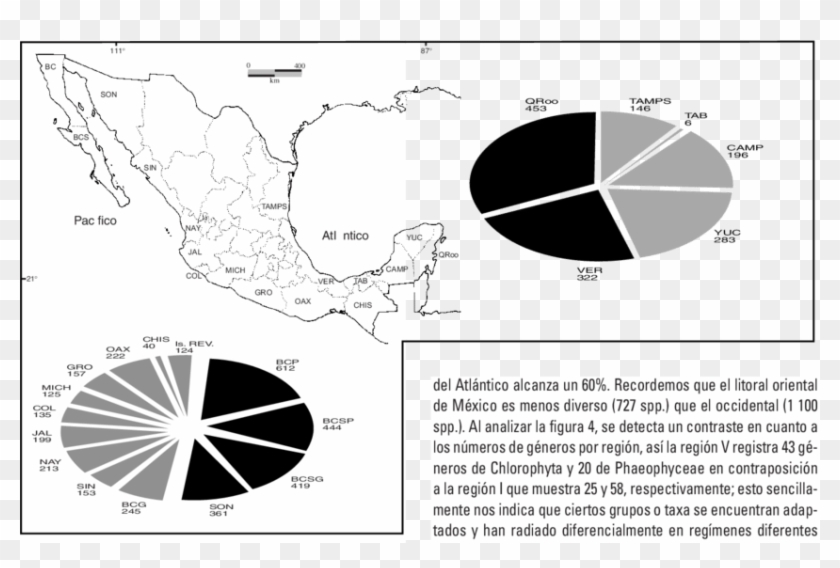 Número De Especies Totales Por Entidad Federativa Para - Circle Clipart #4990853