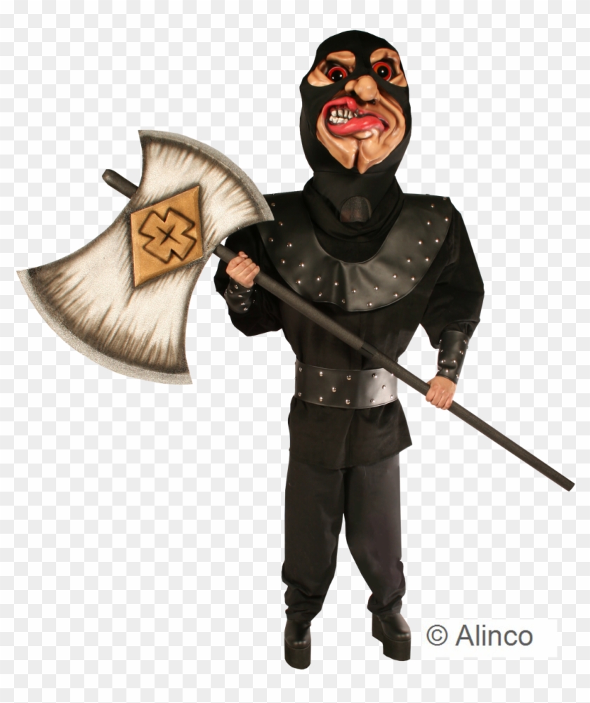 Executioner W/ Axe Mascot Costume - Mask Clipart