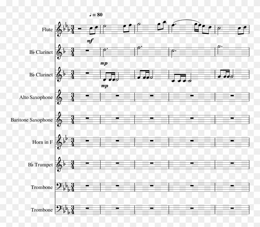 Lg-35607007 Sheet Music 1 Of 9 Pages - Mo Bamba Baritone Sheet Music Clipart #4992092