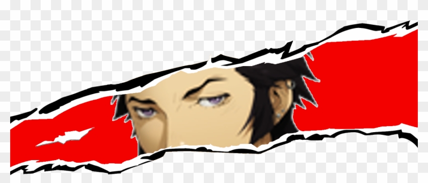 Red Black Human Hair Color Cartoon Anime Fictional - Yusuke Persona Transparent Meme Clipart