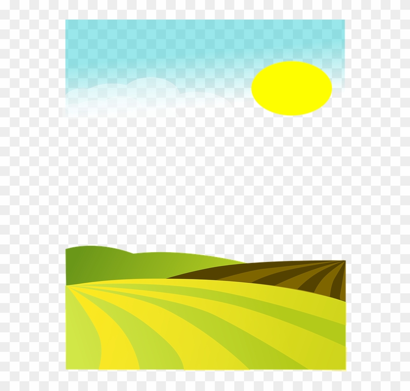 Fields Agriculture Farmland Autumn Fall Landscape - Farm Field Clipart Transparent - Png Download