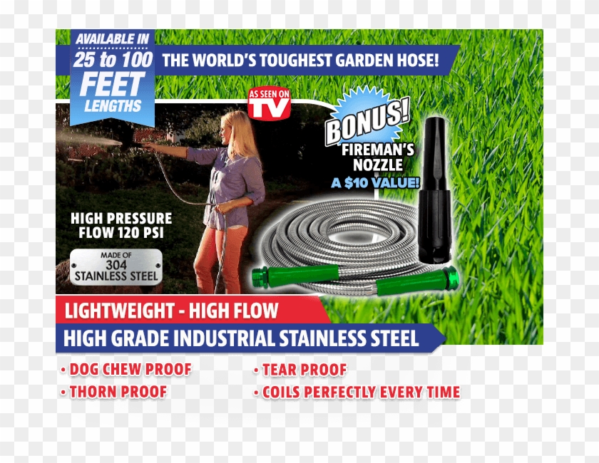 Try Watching This Video On Www - Stainless Steel Lightweight Hose Clipart #4992929