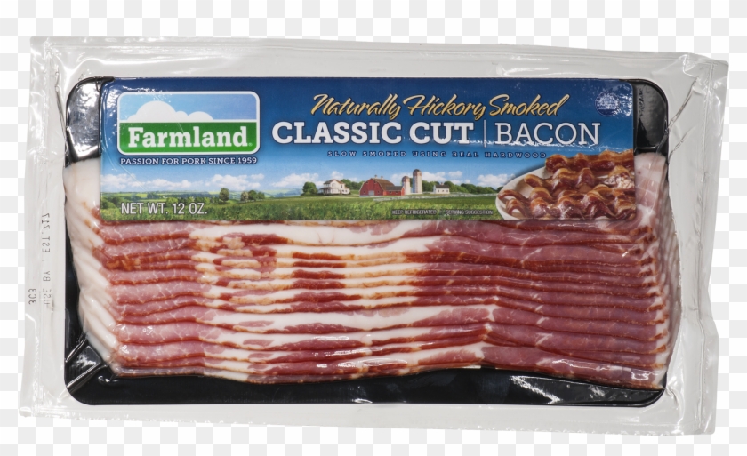 Farmland Classic Cut Naturally Hickory Smoked Bacon, - Pastrami Clipart #4993171