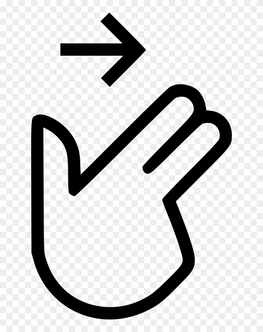 Png File - Two Finger Swipe Clipart #4993824