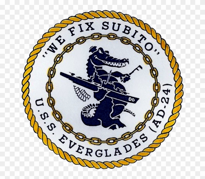 Uss Everglades Insignia, Circa In The 1960s - Saint Vincent De Paul Diocesan College Logo Clipart #4994081