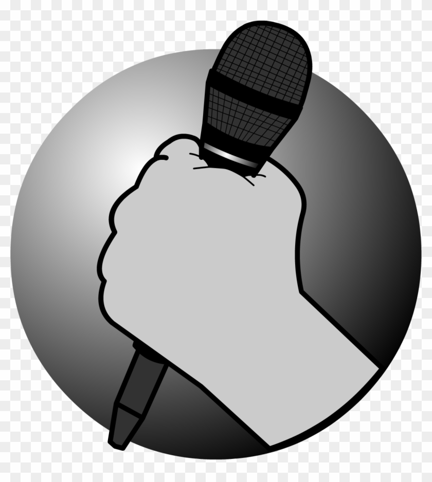 Mike In Hand Clipart