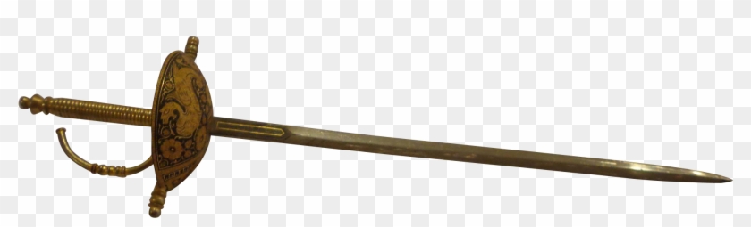 Massive Sword Letter Opener Toledo Spain 1960s Vintage - Marking Tools Clipart #4994358