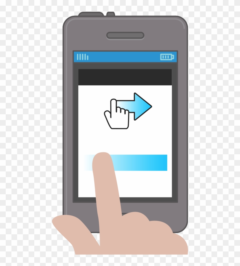 See Swipe In Action - Swipe Advertising Clipart