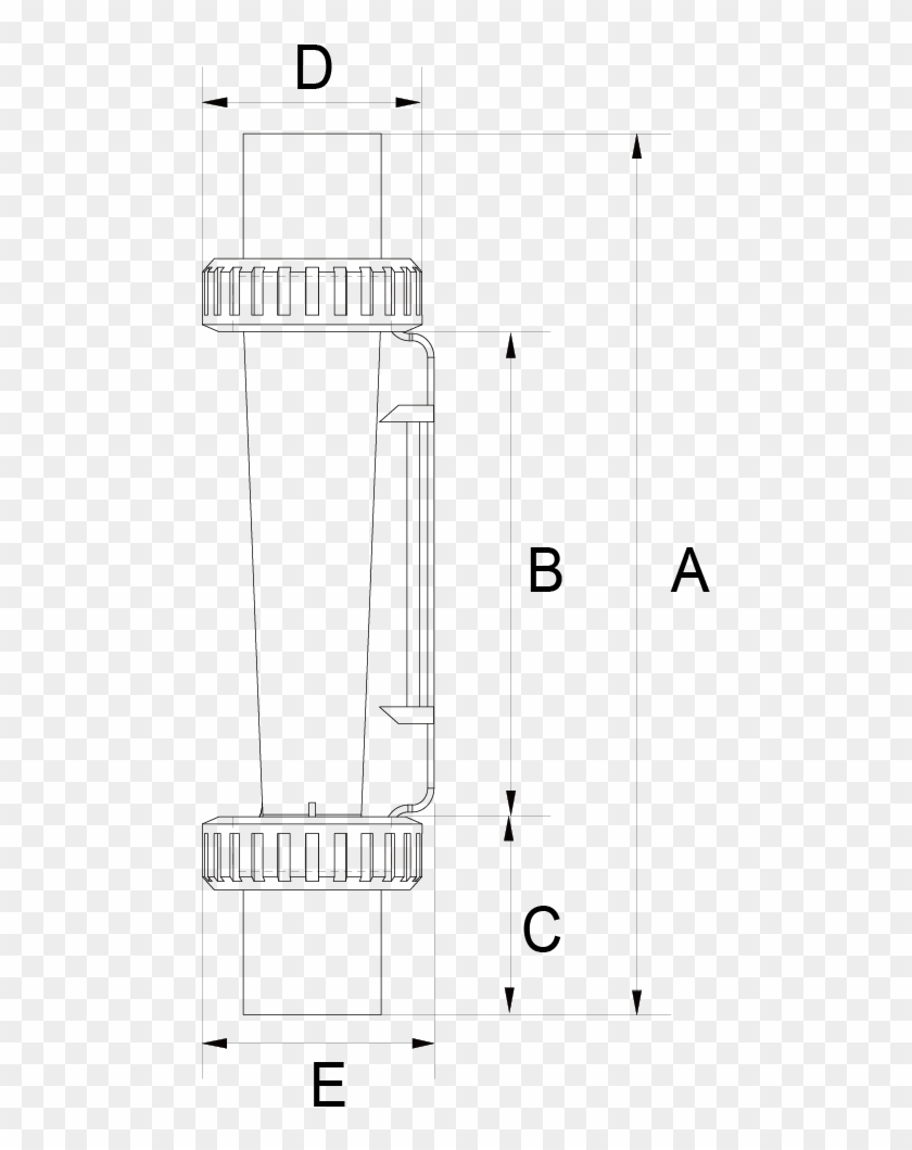 192mm Middle Size Pipe Size 1/2"-3/4" Flow Meter With - Silabário Clipart