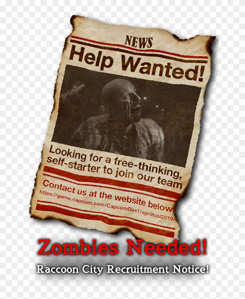 Zombies Needed - Poster Clipart #4995667